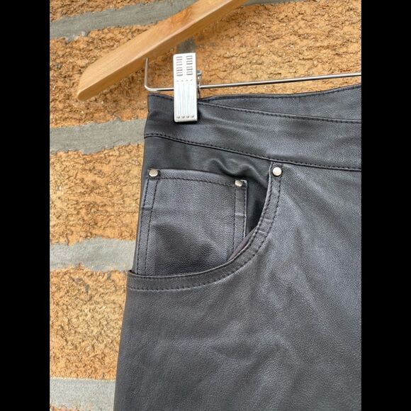 Lovers + Friends Leather Kick Flare leather pants small - Picture 7 of 14